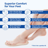 Dr Foot height increase insoles - dual layer support in shoes